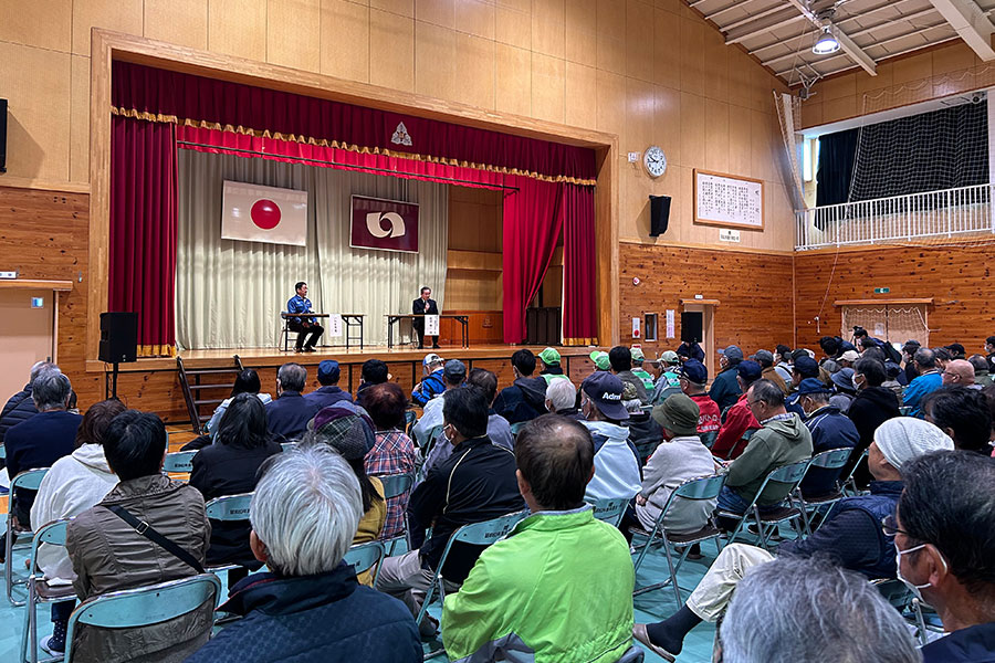 健康二次被害の予防法に関する講話